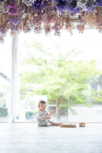 1才誕生日記念写真