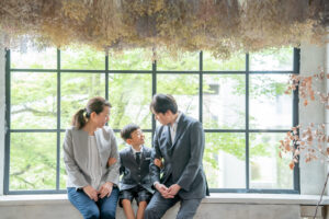 入学記念家族写真