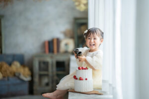 1才誕生日記念写真